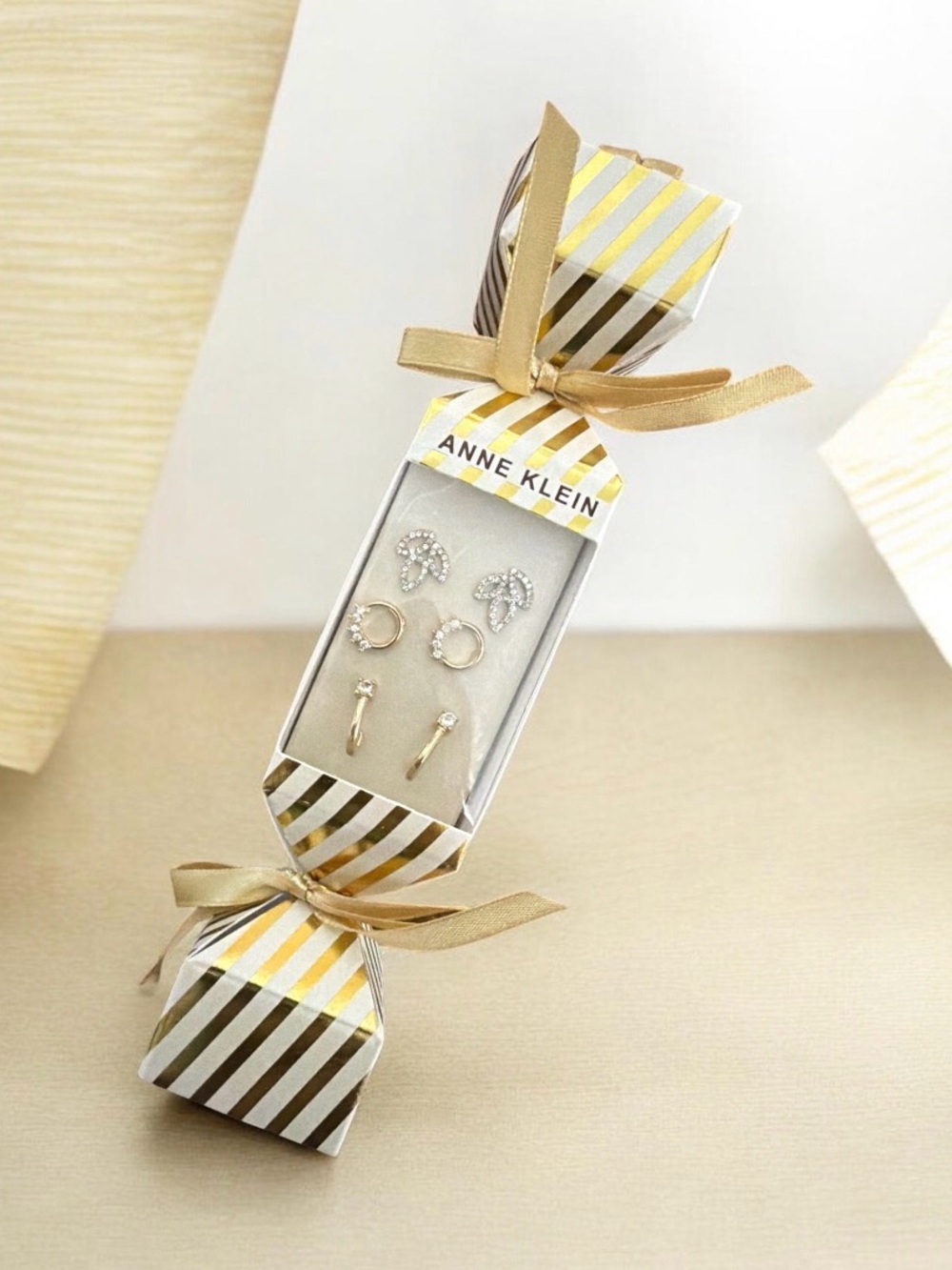 Anne Klein 3 Pairs of beautiful earrings in a gift box